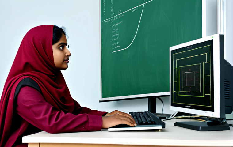 전자기기 자격증 준비 기간별 학습 계획 - A professional Bangladeshi engineer in a fully clothed lab coat, working on a circuit board with var...