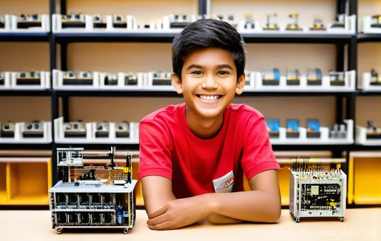 전자기기 실기 시험 준비 팁 - **Prompt 2: Exploring Circuitry with Modern Tools**
    "A vibrant, medium shot of a diverse group o...