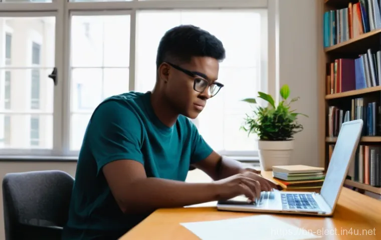 전자기기 필기 시험에서 점수 올리는 방법 - Image Prompt 1: Digital Learning and Practical Application in Electronics**