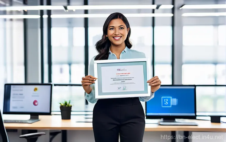 전자기기 자격증과 기업별 선호도 - **Prompt: A young adult (late teens/early twenties) electronics enthusiast, fully clothed in a casua...