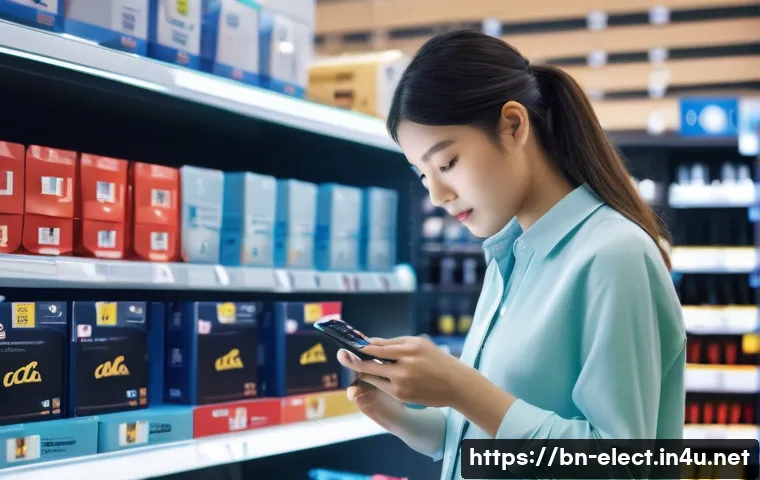 전자기기 자격증 종류와 특징 - **Prompt:** A young adult, either male or female, dressed in smart casual attire, is intently examin...